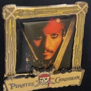 Disney Pirates of the Caribbean - Captain Jack Sparrow Poster pin#46400